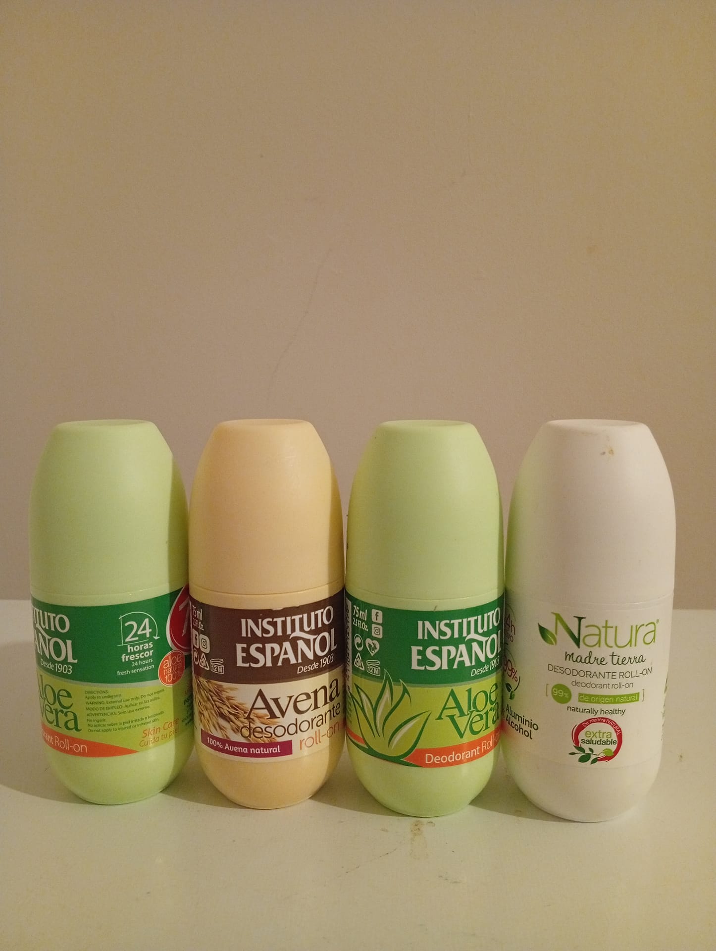 Instituto Espanol Aloe Vera assorted Roll-on Deodorant 75cl x4